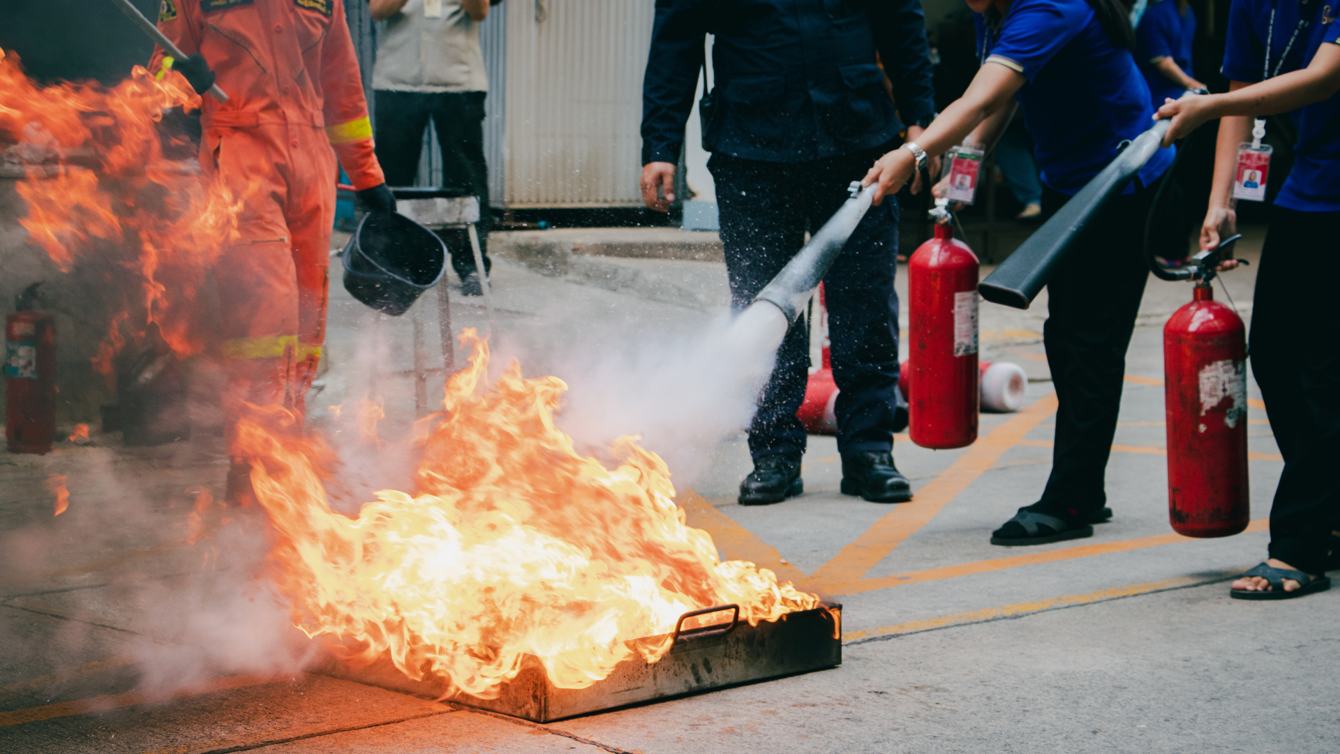 Manipulation des extincteurs <br> (EPI)